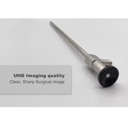 Vishal Surgical Co 0-degree rigid laparoscope, 5mm/10mm diameter, used for minimally invasive surgical procedures.