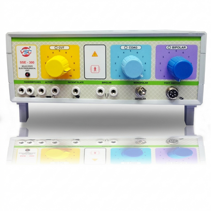 Vishal Surgical Co 300W analog bipolar cautery machine, electrosurgical generator unit with controls and digital display.