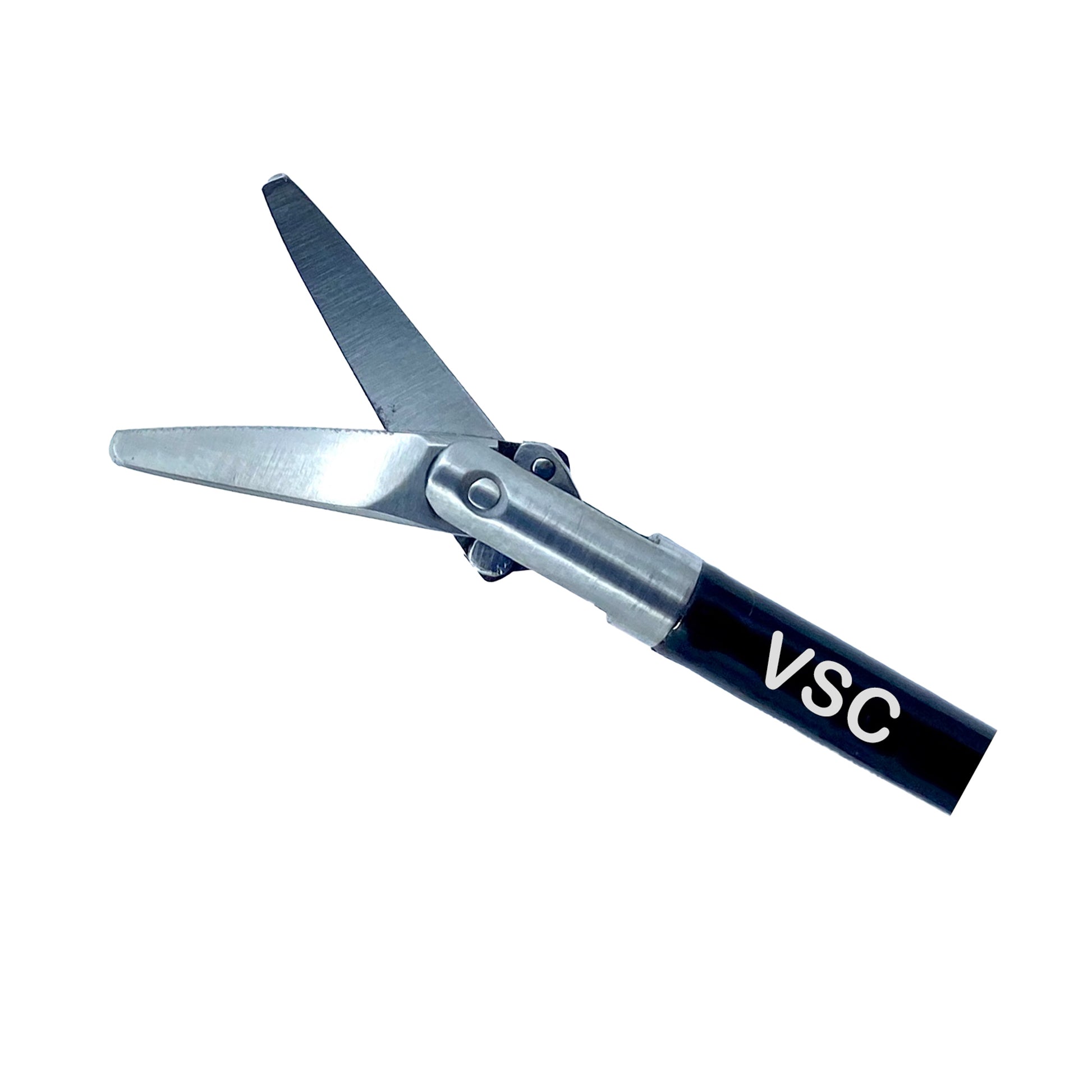 Vishal Surgical Co laparoscopic instrument scissors, 5mm size, with stainless steel blades and ergonomic handles for precise surgical cuts.