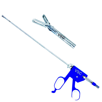 VSC Laparoscopic Bipolar Forceps 5mm Fenestrated Maryland Ruby Bissinger Type Handle