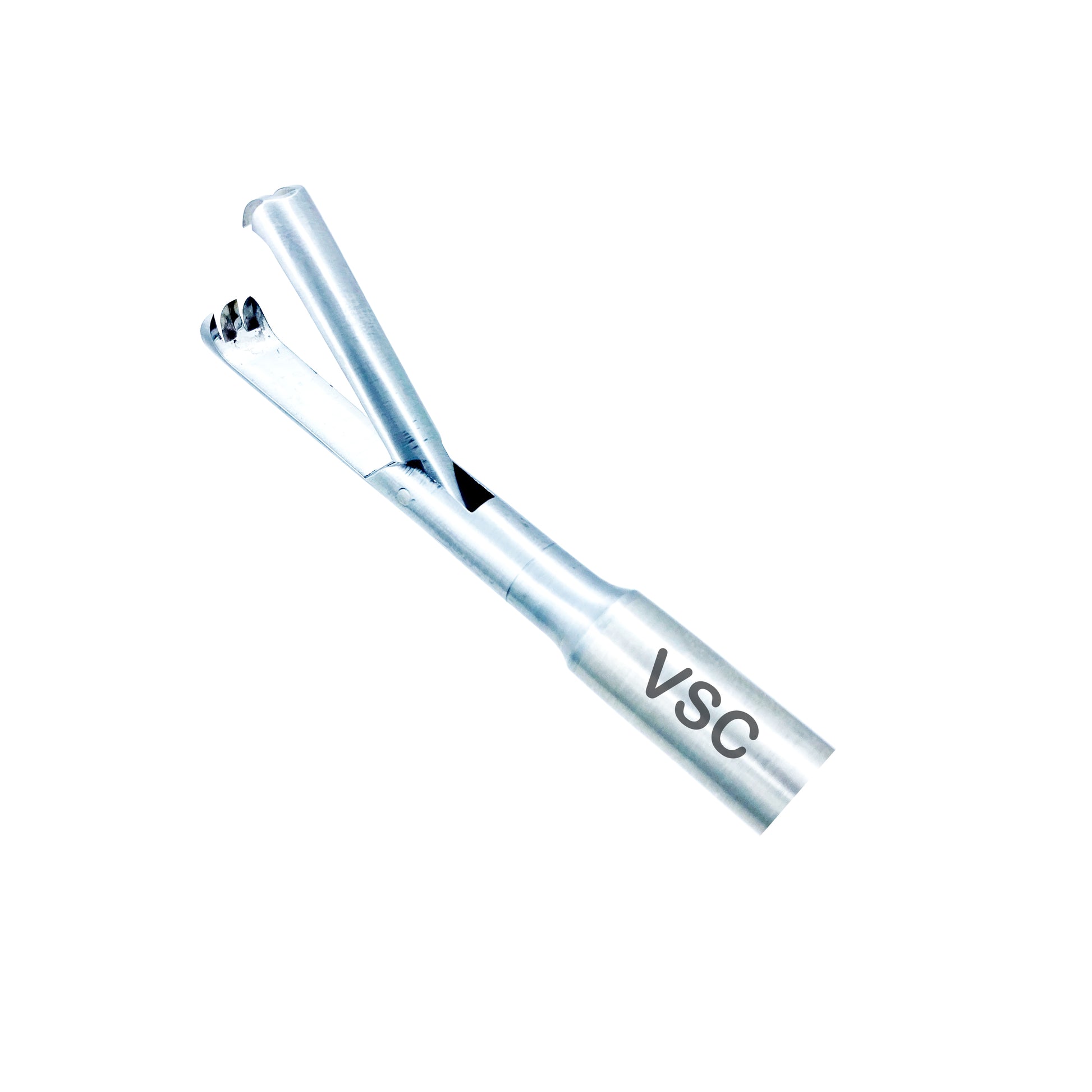 Laparoscopic claw forceps for gall bladder surgery, stainless steel surgical instrument by Vishal Surgical Co, with textured gripping tips.