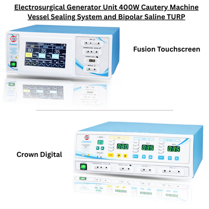 electrosurgical generator unit vessel sealing bipolar saline turp cautery machine crown digital fusion touchscreen