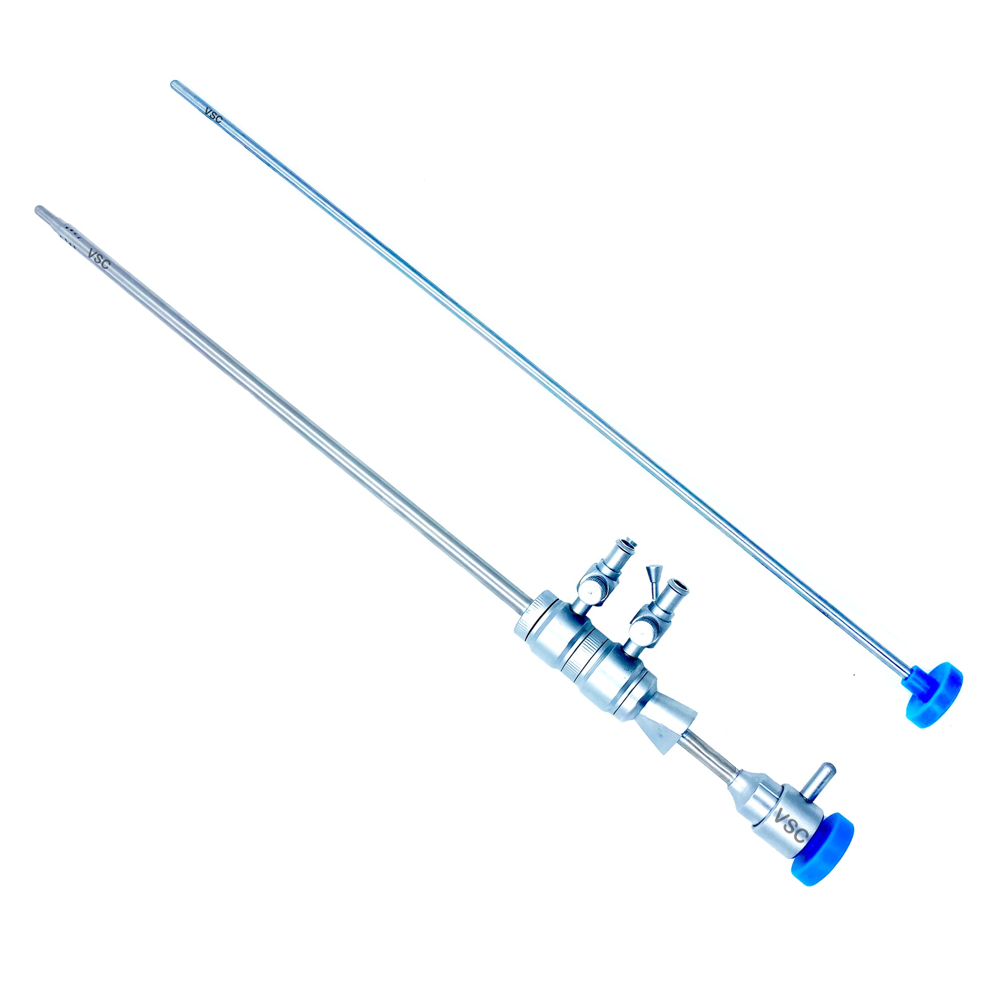 Vishal Surgical Co hysteroscopy diagnostic sheath with double channel design for minimally invasive uterine examination.