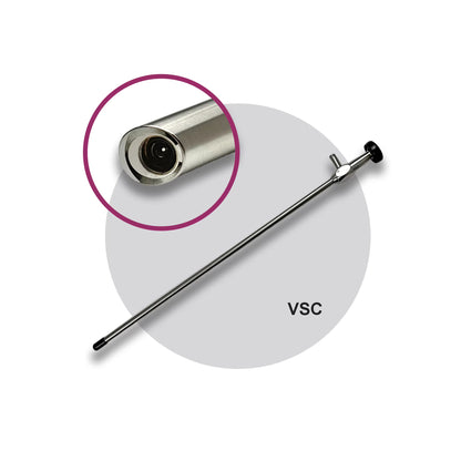 Vishal Surgical Co 10mm 0-degree rigid laparoscope with 5mm and 10mm diameter for minimally invasive surgical procedures.