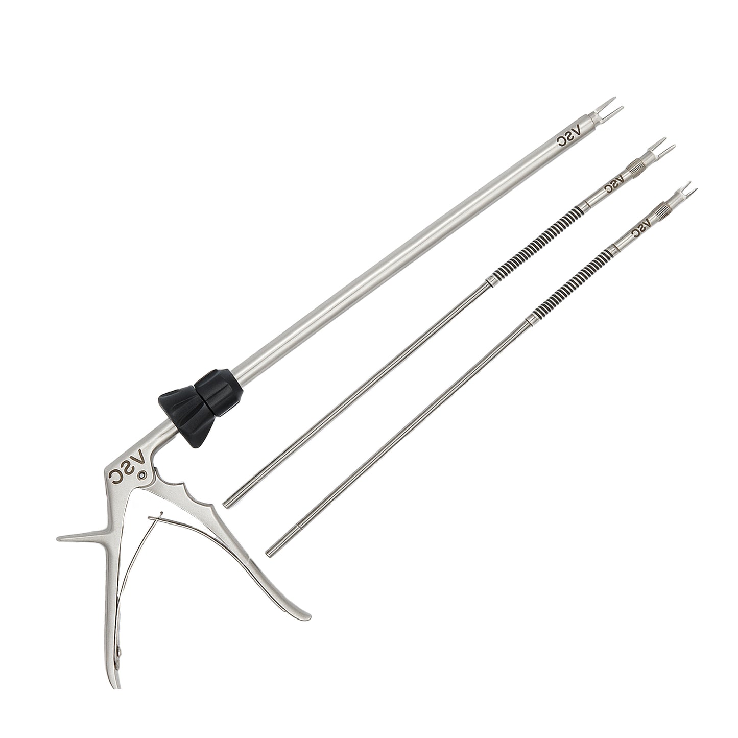 Vishal Surgical Co laparoscopic clip applicator, a precision surgical instrument for minimally invasive procedures.