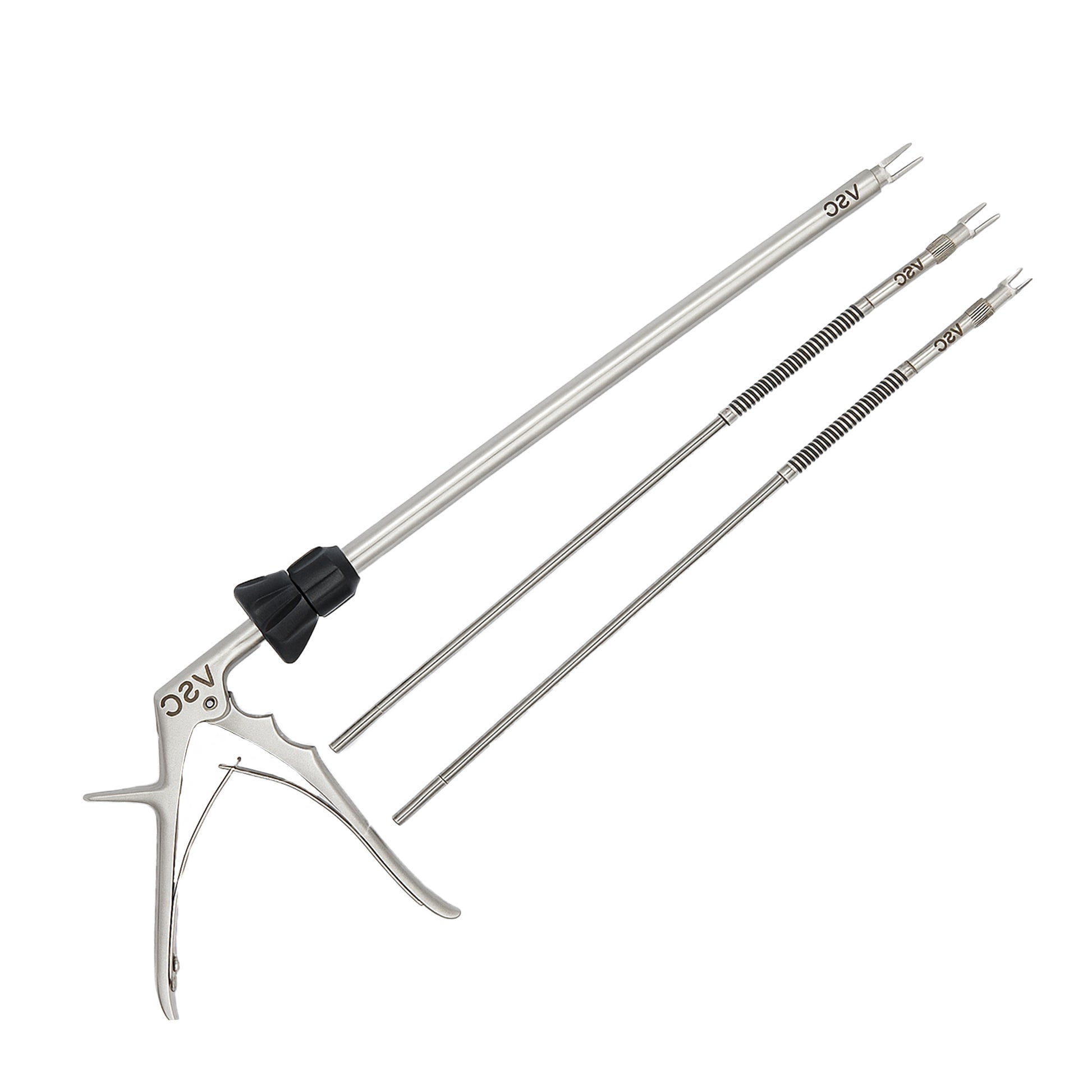 Vishal Surgical Co laparoscopic clip applicator, a precision surgical instrument for minimally invasive procedures.