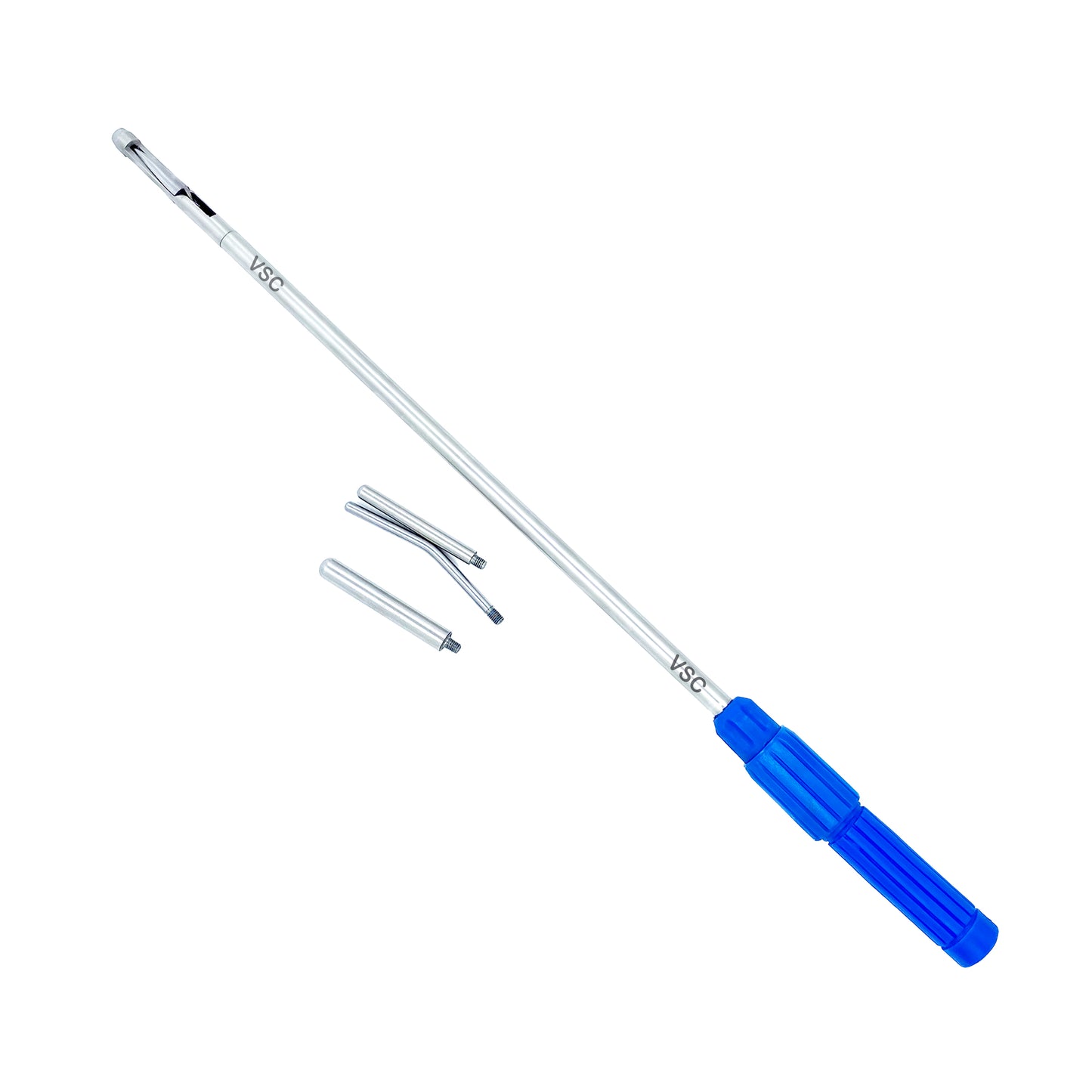 Laparoscopic Mangeshikar uterine manipulator by Vishal Surgical Co, showing the device used in gynecological procedures.