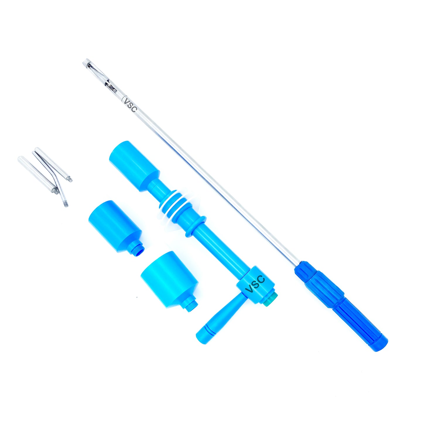 Laparoscopic Mangeshikar uterine manipulator by Vishal Surgical Co used for gynecological procedures in surgical imaging.