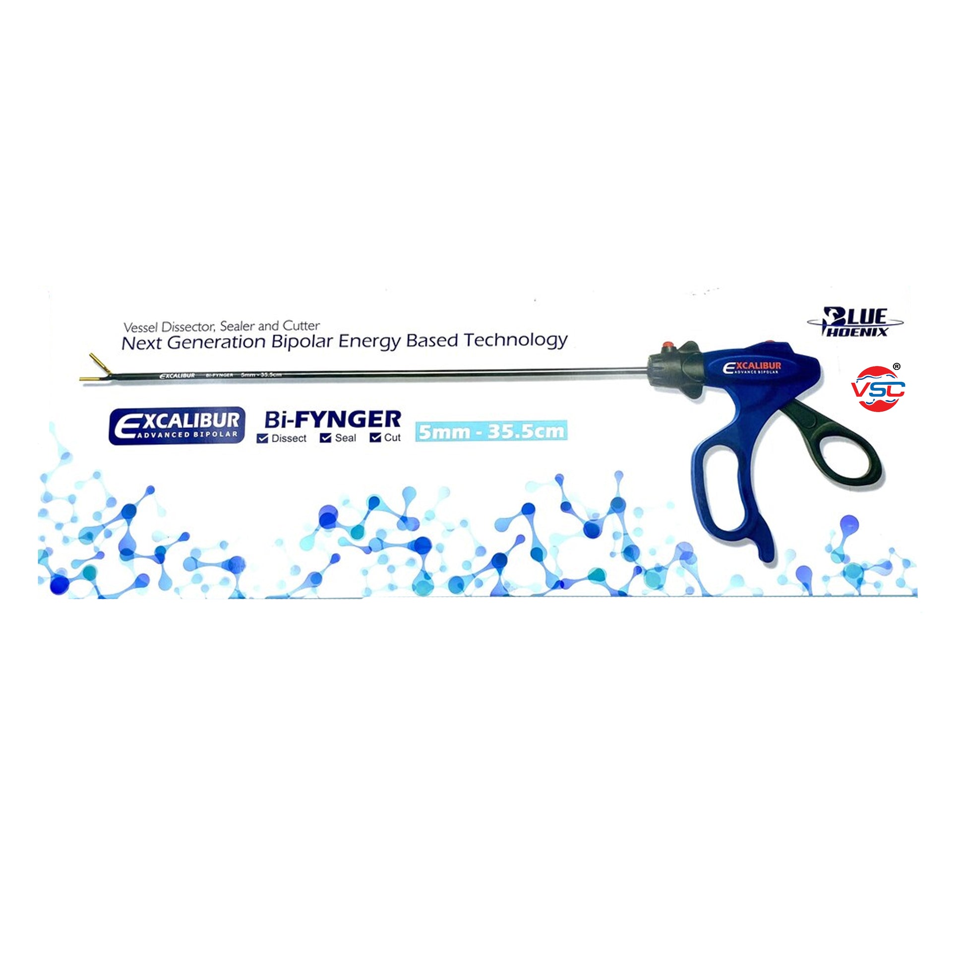 Laparoscopic Instrument Excalibur Bipolar Shearer Vessel Sealer Cutter Sealing Forceps - Vishal Surgical Co