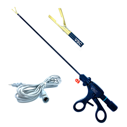 laparoscopic bipolar vessel sealer cutter sealing device 5mm 33cm shearer forceps gold silver jaw surgical instrument