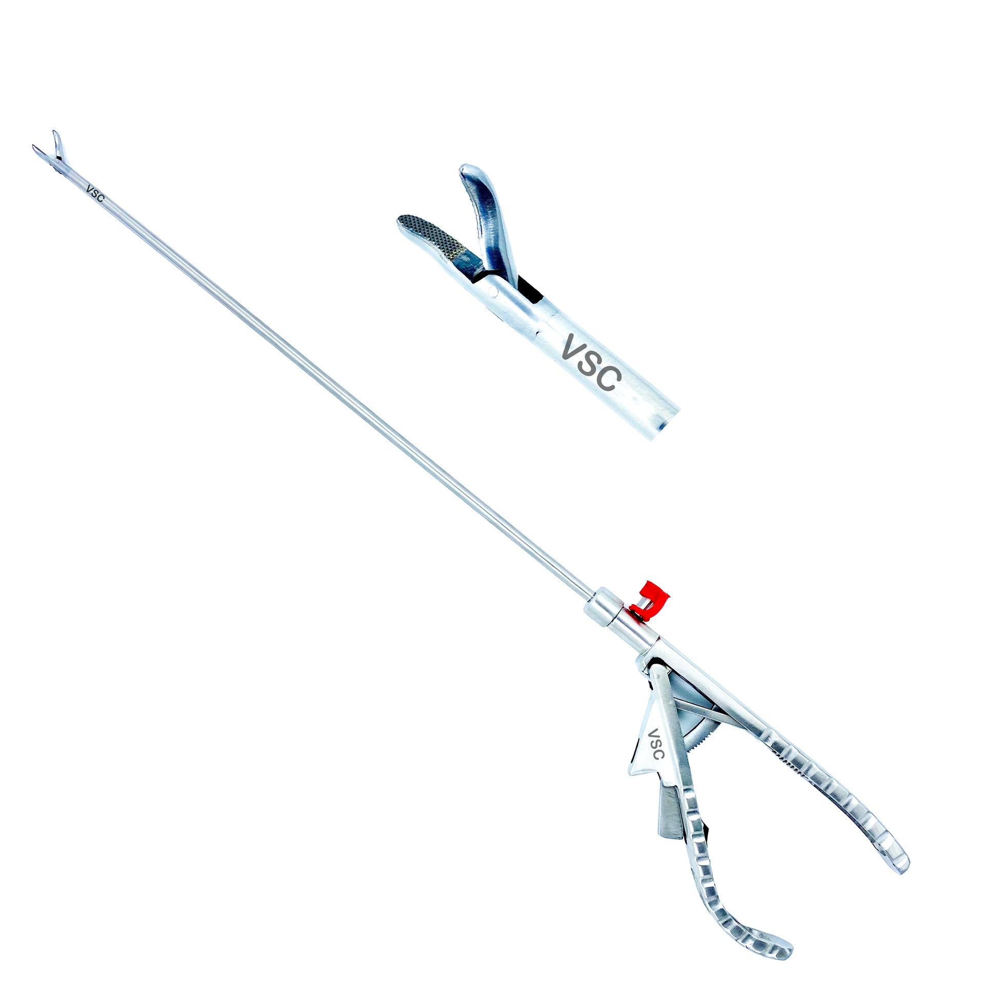 laparoscopic needle holder 5mm 33cm curved straight tooth self aligning surgical instrument