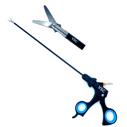 laparoscopic scissor instrument curved straight hook tip surgical tool