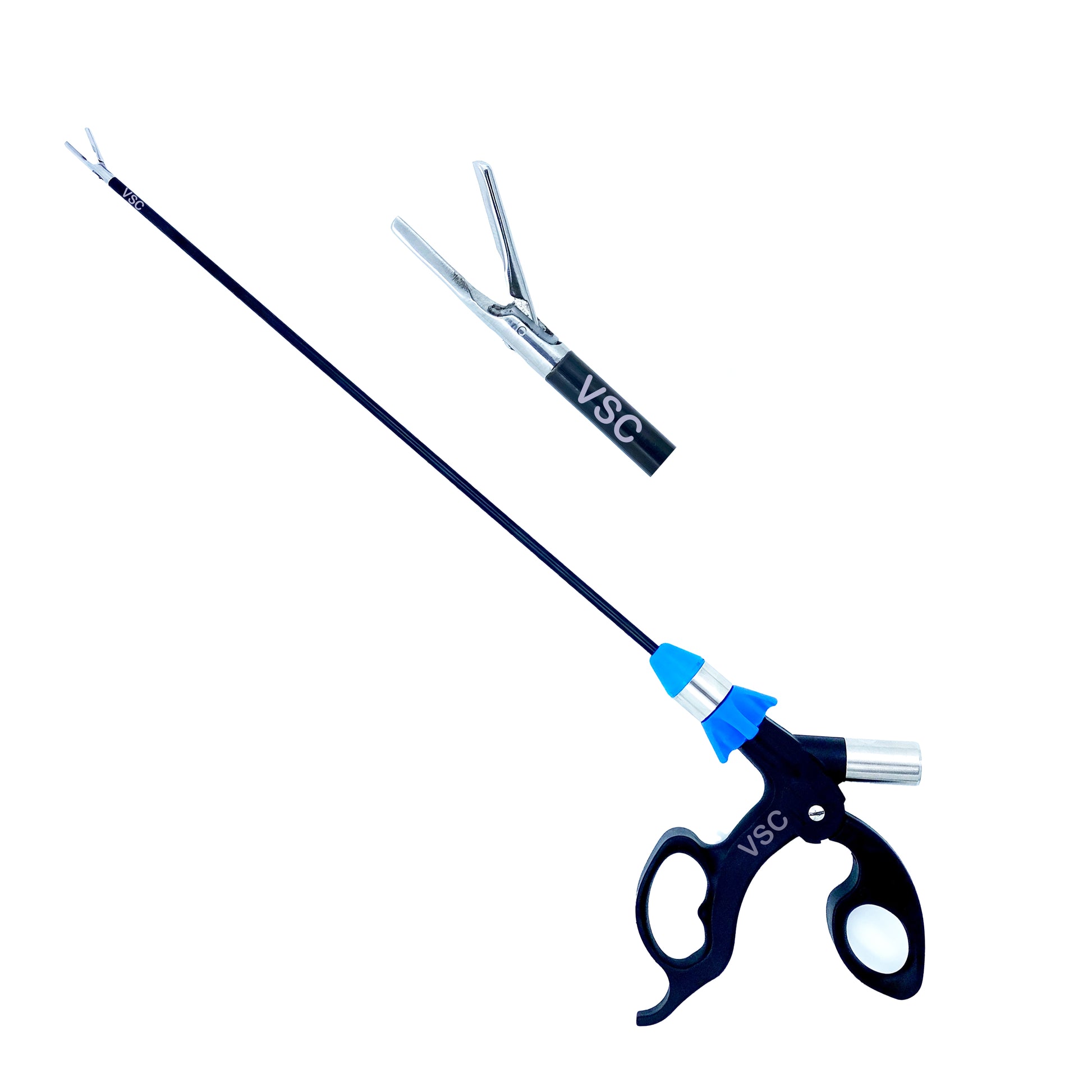 VSC Laparoscopic Bipolar Shearer Wolf Vessel Sealer Cutter 5mm Curved Silver Jaw