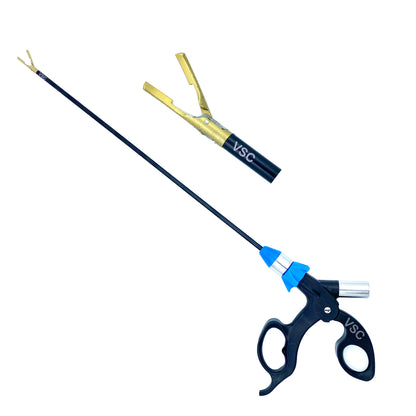 VSC Laparoscopic Bipolar Shearer Wolf Vessel Sealer Cutter 5mm Curved Gold Jaw
