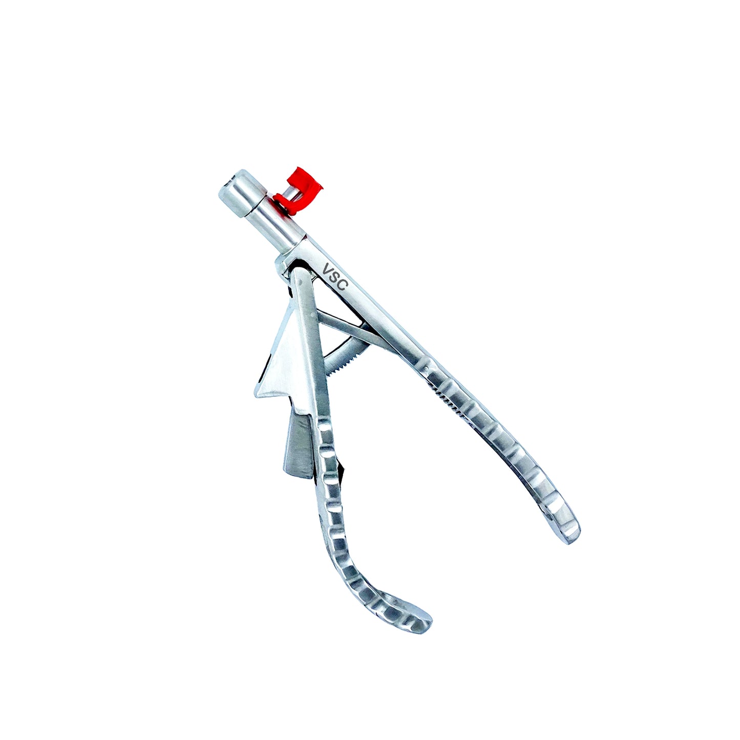 Vishal Surgical Co laparoscopic needle holder surgical instrument, 5mm size, with stainless steel tips for precise surgical procedures.