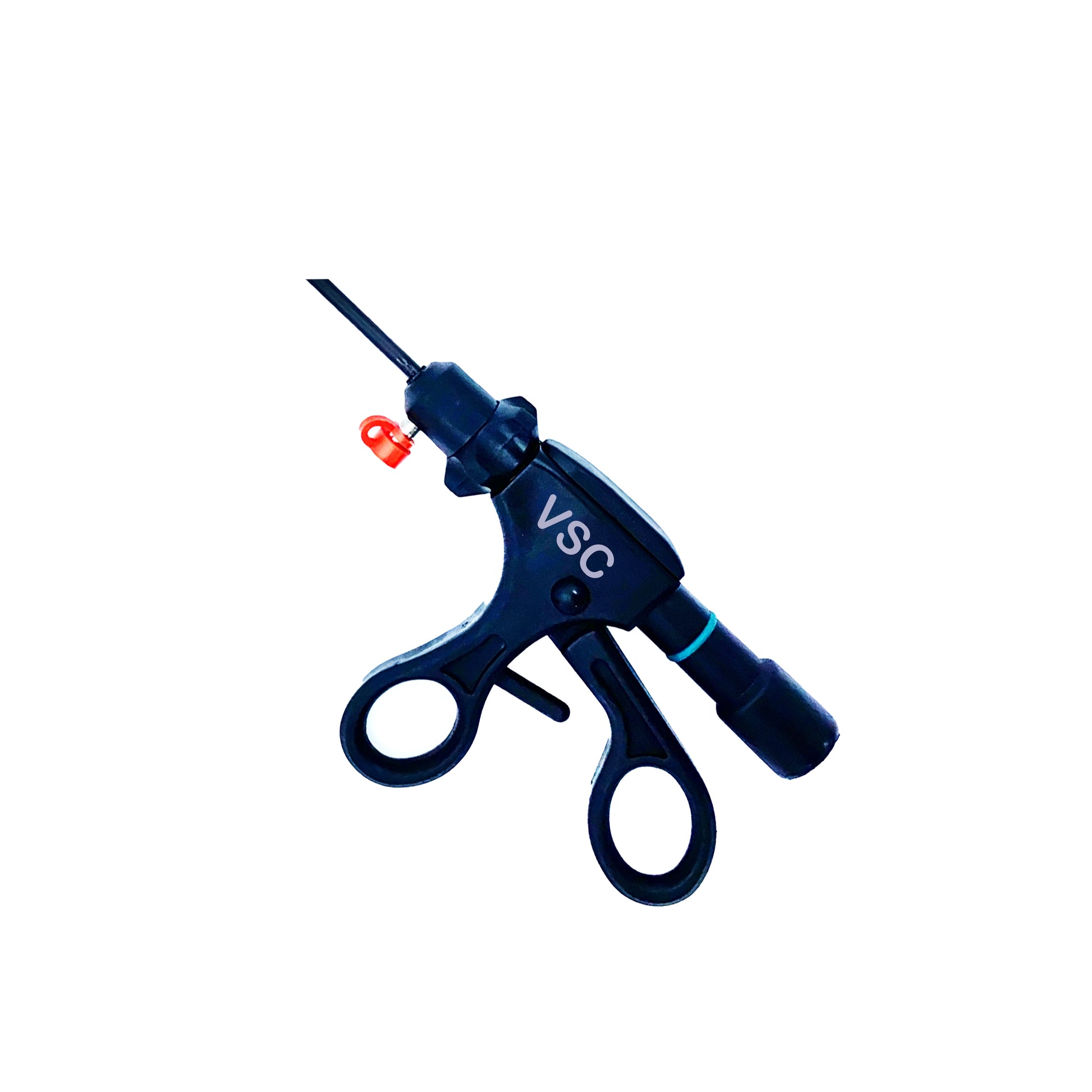 Laparoscopic bipolar forceps by Vishal Surgical Co, showing the fine tips and ergonomic handle for precise surgical procedures.