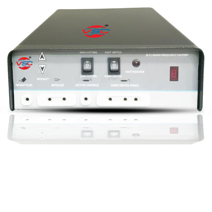 Vishal Surgical Co radio frequency RF cautery machine with digital controls and electrocautery unit for surgical procedures.