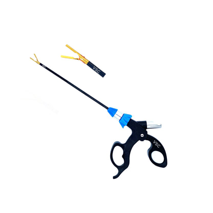 VSC Laparoscopic Bipolar Wolf Open Small Vessel Sealer Cutter 5mm x 17cm Straight Curved Gold Jaw