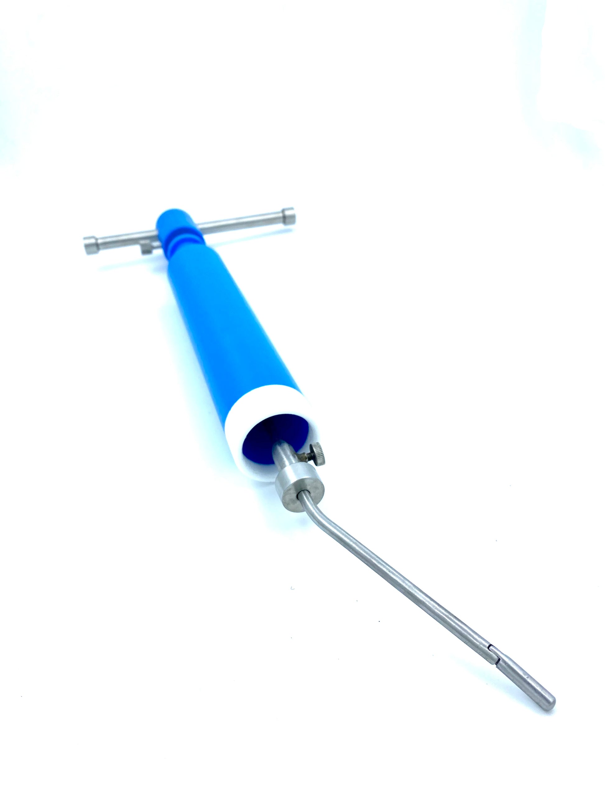 Sukhadia Uterine Manipulator, a gynecology laparoscopic instrument from Vishal Surgical Co, shown in a clinical setting.