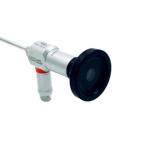 Vishal Surgical Co hysteroscope 2.9mm/4mm rigid endoscope used for hysteroscopy procedures, featuring a slender, durable design.