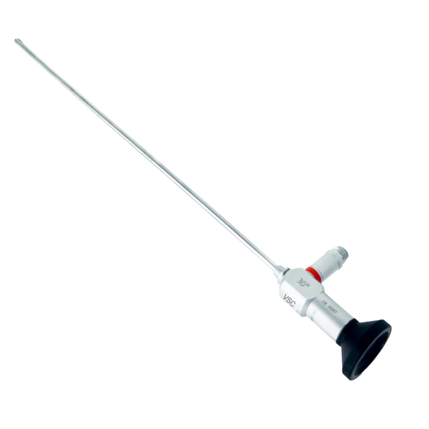 Vishal Surgical Co hysteroscope 2.9mm/4mm rigid endoscope for hysteroscopy, with a slim, curved design for medical examinations.