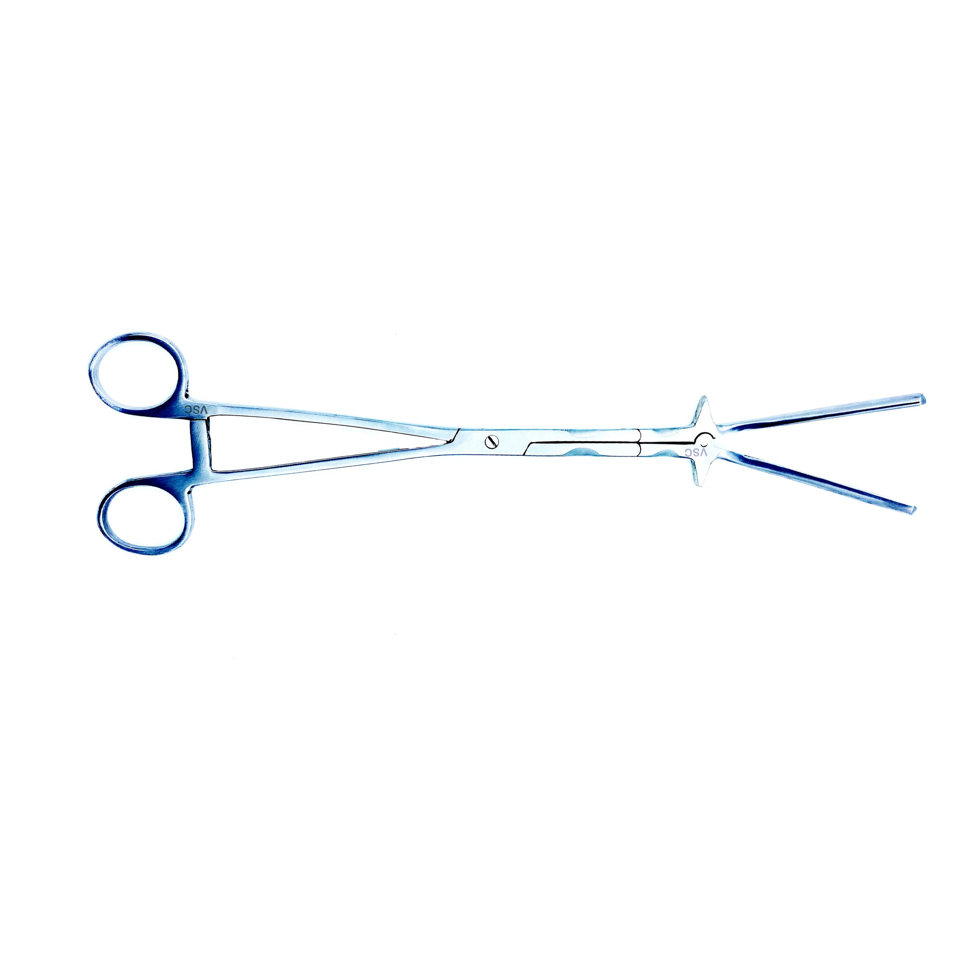 V Type uterine manipulator by Vishal Surgical Co, showing the surgical gynecology instrument with adjustable components.