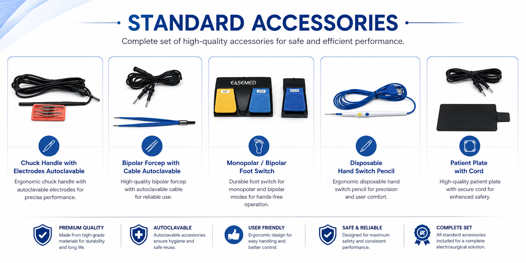 EASEMED Sparsh 400 standard accessories