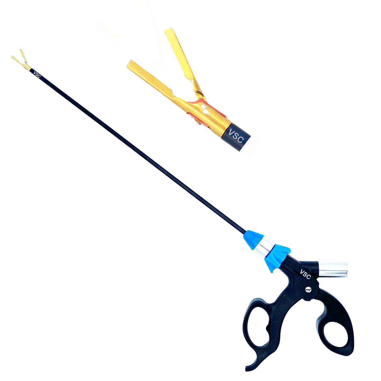 VSC Laparoscopic Bipolar Shearer Wolf Vessel Sealer Cutter 5mm Straight Gold Jaw