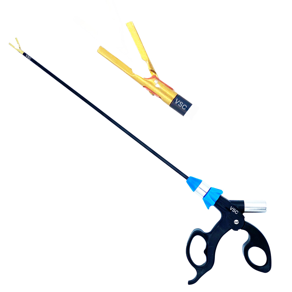 VSC Laparoscopic Bipolar Shearer Wolf Vessel Sealer Cutter 5mm Straight Gold Jaw