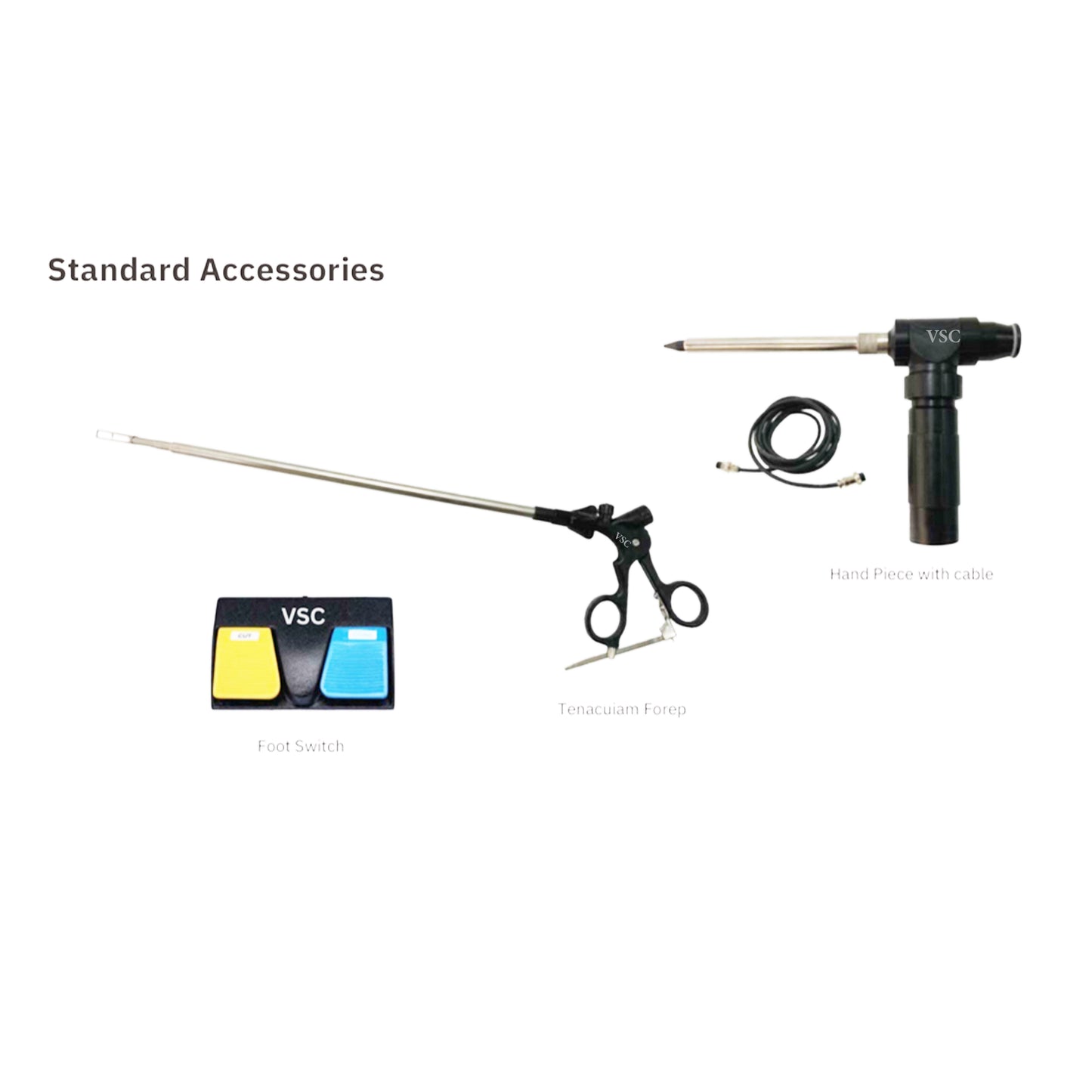 Laparoscopic Morcellator machine by Vishal Surgical Co used in gynecology surgical procedures, with surgical blades and control panel visible.