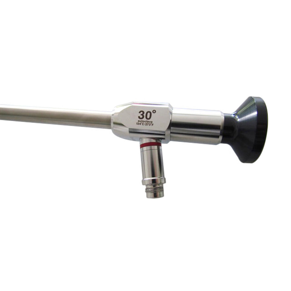 Vishal Surgical Co 10mm 30-degree rigid laparoscope with 5mm and 10mm options for minimally invasive surgery procedures.