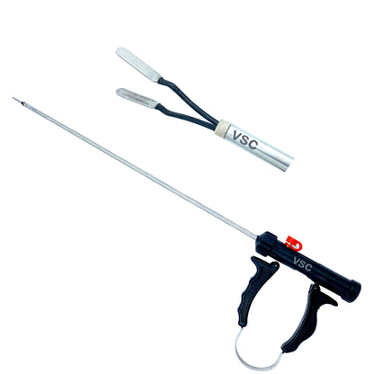 VSC Laparoscopic Bipolar U Handle Forceps Flat Jaw and Spiral Jaw Surgical Instrument