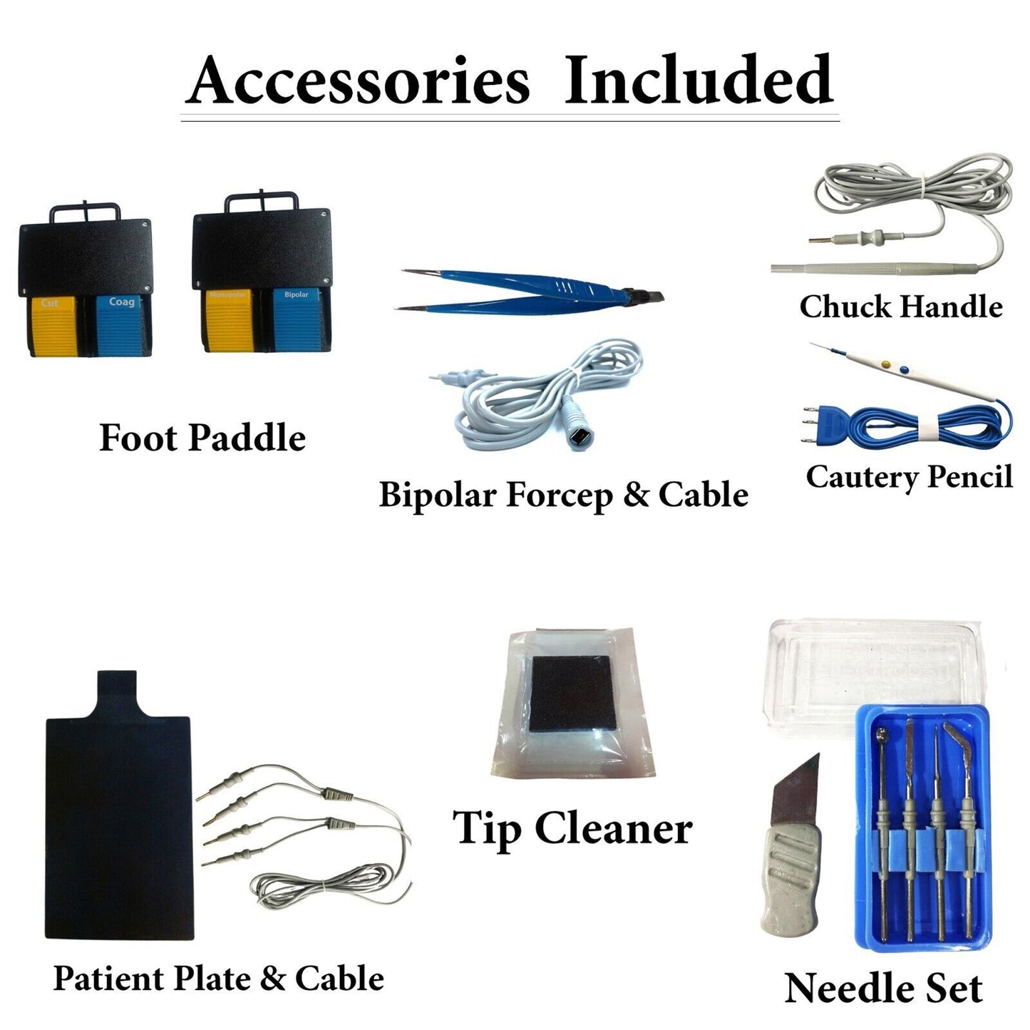 Vishal Surgical Co vessel sealing system with cautery machine and accessories, 400W electrosurgical generator unit for surgical procedures.
